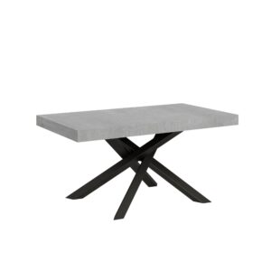 wohnli-moebel-suche-Ausziehtisch-90x160264-cm-Zement-mit-Eisenrahmen-aus-Anthrazit Wohnli Möbelsuche - Ausziehtisch 90x160/264 cm Zement mit Eisenrahmen aus Anthrazit