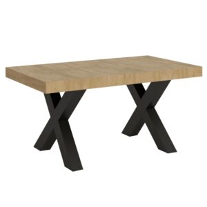 wohnli-moebel-suche-Ausziehtisch-90x160264-cm-in-Holzoptik-Eiche-Natur-Eisen Wohnli Möbelsuche - Ausziehtisch 90x160/264 cm in Holzoptik Eiche Natur