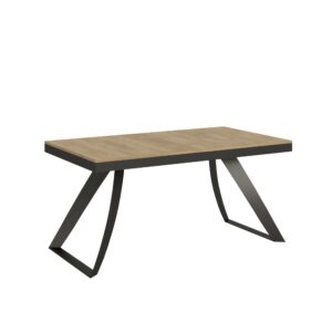 wohnli-moebel-suche-Ausziehtisch-90x160264-cm-in-Holzoptik-Eiche-Natur-Eisen Wohnli Möbelsuche - Ausziehtisch 90x160/264 cm in Holzoptik Eiche Natur