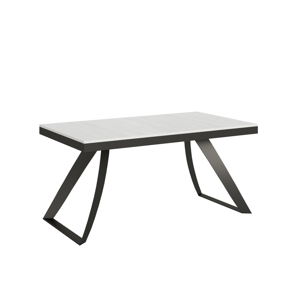 Wohnli Möbelsuche - Ausziehtisch 90x160/264 cm in Holzoptik Esche weiß