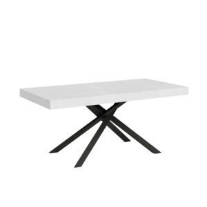 wohnli-moebel-suche-Ausziehtisch-90x160264-cm-in-Holzoptik-Esche-weiss-Eisen Wohnli Möbelsuche - Ausziehtisch 90x160/264 cm in Holzoptik Esche weiß