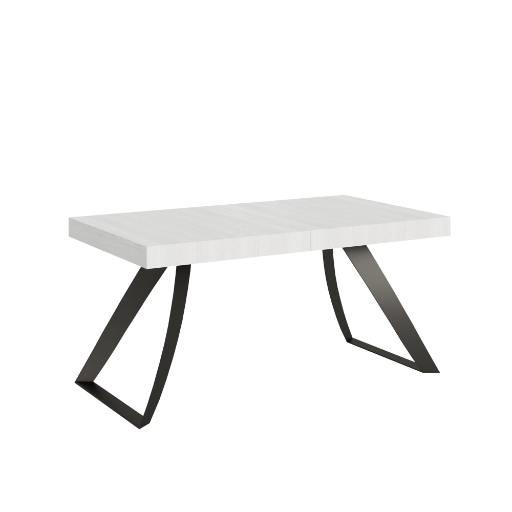Wohnli Möbelsuche - Ausziehtisch 90x160/264 cm in Holzoptik Esche weiß