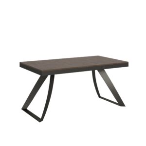 Wohnli Möbelsuche - Ausziehtisch 90x160/264 cm in Holzoptik Nussbaumbraun