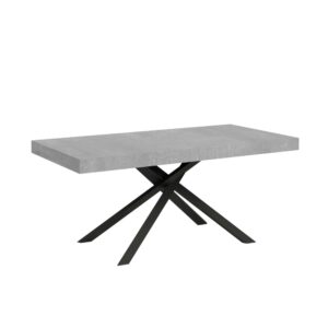 wohnli-moebel-suche-Ausziehtisch-90x160264-cm-in-Holzoptik-Zementgrau-Eisen Wohnli Möbelsuche - Ausziehtisch 90x160/264 cm in Holzoptik Zementgrau