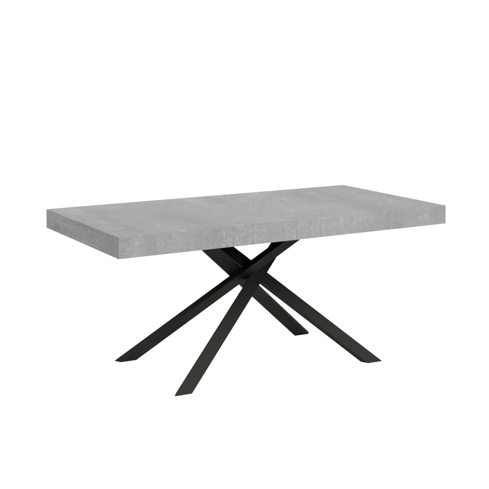 Wohnli Möbelsuche - Ausziehtisch 90x160/264 cm in Holzoptik Zementgrau