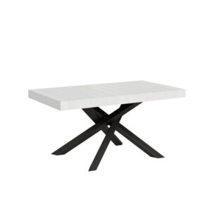 wohnli-moebel-suche-Ausziehtisch-90x160420-cm-Esche-weiss-mit-Eisenrahmen-aus-Anthrazit Wohnli Möbelsuche - Ausziehtisch 90x160/420 cm Esche weiß mit Eisenrahmen aus Anthrazit