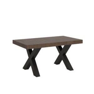 Wohnli Möbelsuche - Ausziehtisch 90x160/420 cm in Holzoptik Nussbaumbraun
