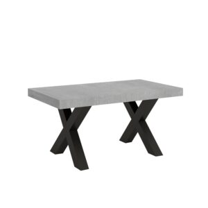 wohnli-moebel-suche-Ausziehtisch-90x160420-cm-in-Holzoptik-Zementgrau-Eisen Wohnli Möbelsuche - Ausziehtisch 90x160/420 cm in Holzoptik Zementgrau