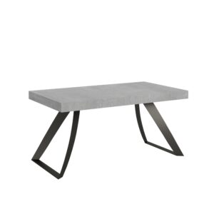 wohnli-moebel-suche-Ausziehtisch-90x160420-cm-in-Holzoptik-Zementgrau-Eisen Wohnli Möbelsuche - Ausziehtisch 90x160/420 cm in Holzoptik Zementgrau