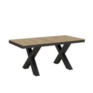 wohnli-moebel-suche-Ausziehtisch-90x180284-cm-in-Holzoptik-Eiche-Natur-Eisen Wohnli Möbelsuche - Ausziehtisch 90x180/284 cm in Holzoptik Eiche Natur