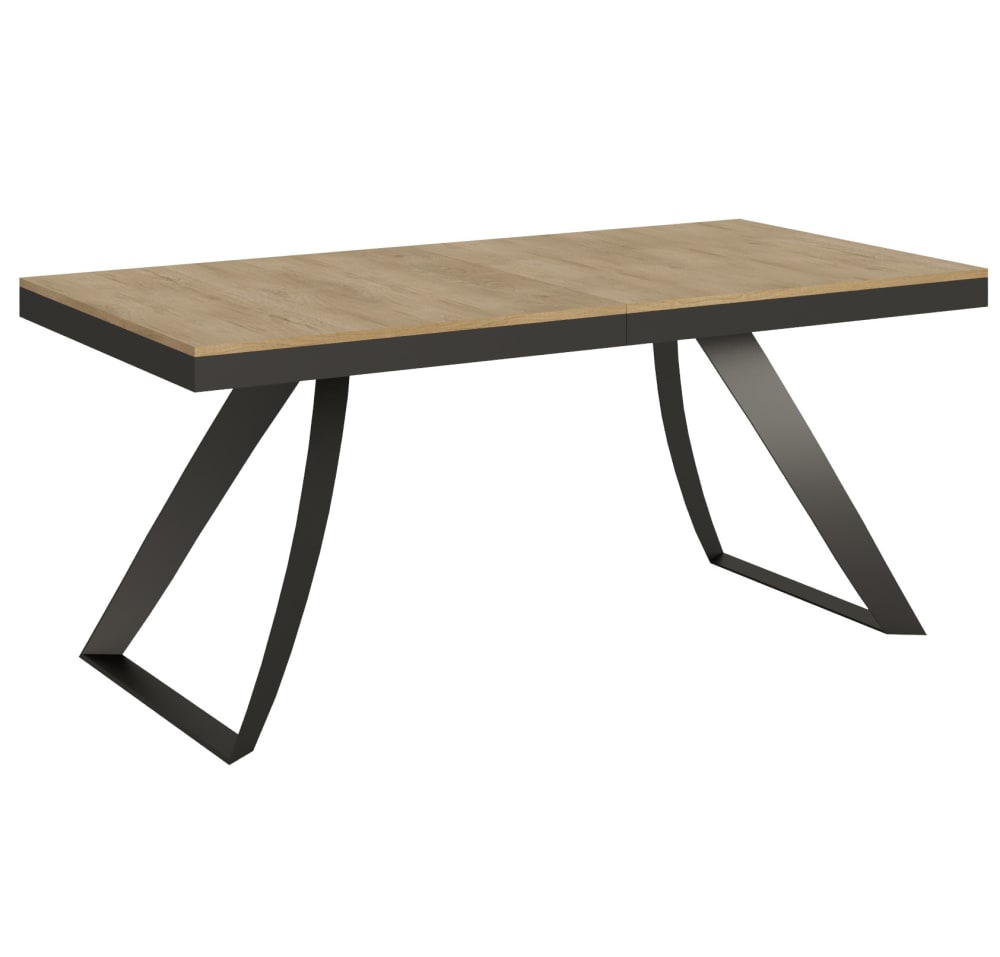 wohnli-moebel-suche-Ausziehtisch-90x180284-cm-in-Holzoptik-Eiche-Natur-Eisen Wohnli Möbelsuche - Ausziehtisch 90x180/284 cm in Holzoptik Eiche Natur