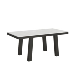 wohnli-moebel-suche-Ausziehtisch-90x180284-cm-in-Holzoptik-Esche-weiss-Eisen Wohnli Möbelsuche - Ausziehtisch 90x180/284 cm in Holzoptik Esche weiß