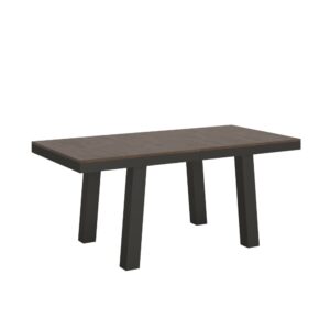 wohnli-moebel-suche-Ausziehtisch-90x180284-cm-in-Holzoptik-Nussbaum-Eisen Wohnli Möbelsuche - Ausziehtisch 90x180/284 cm in Holzoptik Nussbaum