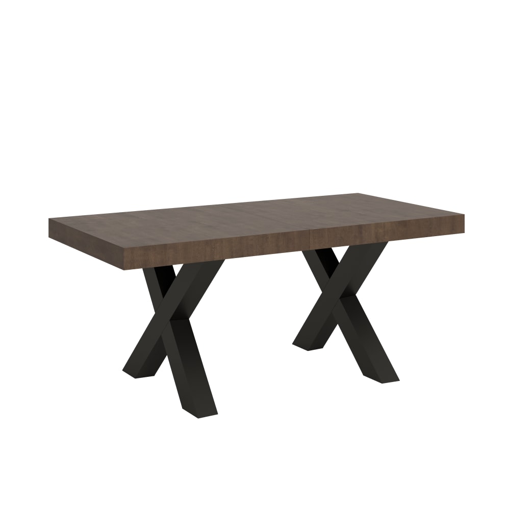 wohnli-moebel-suche-Ausziehtisch-90x180284-cm-in-Holzoptik-Nussbaumbraun-Eisen Wohnli Möbelsuche - Ausziehtisch 90x180/284 cm in Holzoptik Nussbaumbraun