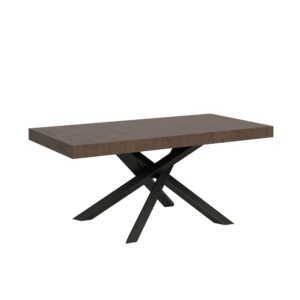 wohnli-moebel-suche-Ausziehtisch-90x180284-cm-in-Holzoptik-Nussbaumbraun-Eisen Wohnli Möbelsuche - Ausziehtisch 90x180/284 cm in Holzoptik Nussbaumbraun