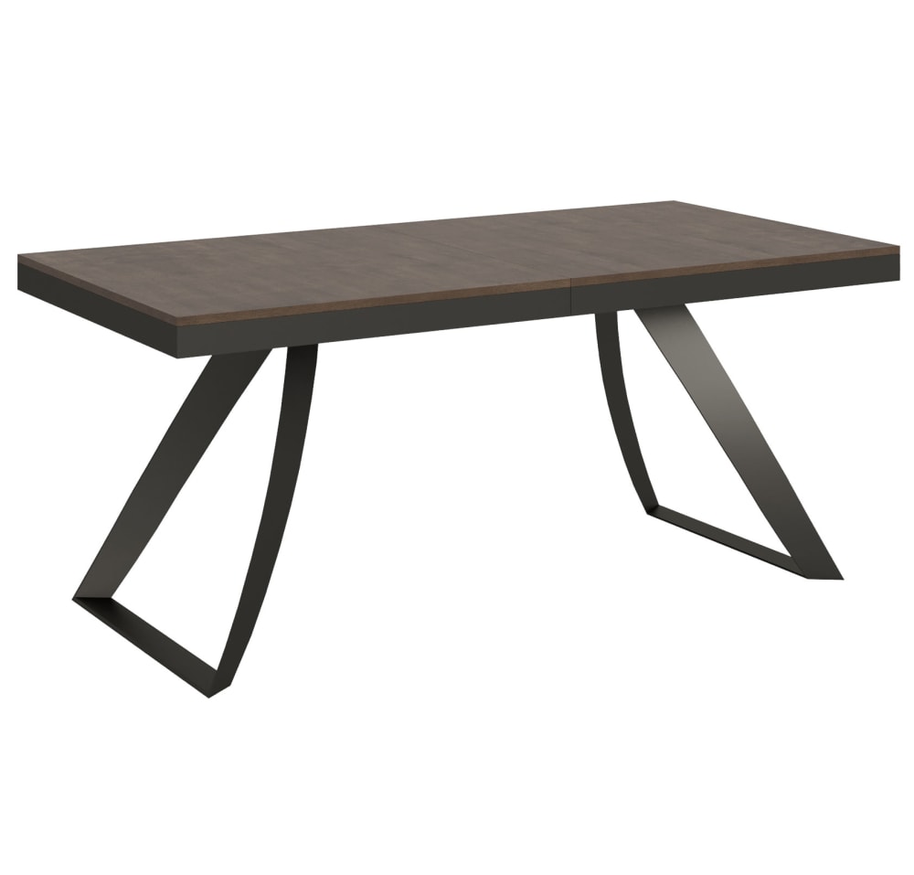wohnli-moebel-suche-Ausziehtisch-90x180284-cm-in-Holzoptik-Nussbaumbraun-Eisen Wohnli Möbelsuche - Ausziehtisch 90x180/284 cm in Holzoptik Nussbaumbraun