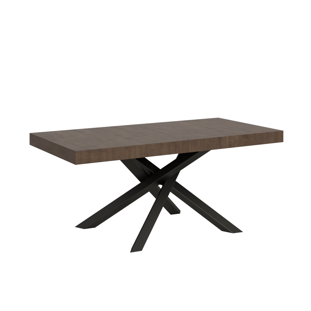 Wohnli Möbelsuche - Ausziehtisch 90x180/284 cm in Holzoptik Nussbaumbraun