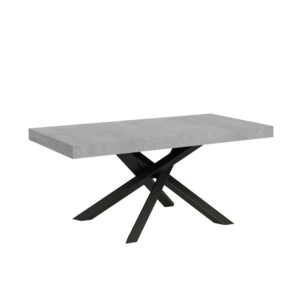 wohnli-moebel-suche-Ausziehtisch-90x180284-cm-in-Holzoptik-Zementgrau-Eisen Wohnli Möbelsuche - Ausziehtisch 90x180/284 cm in Holzoptik Zementgrau