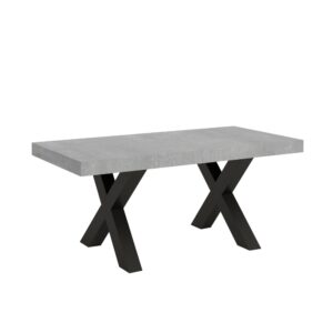 wohnli-moebel-suche-Ausziehtisch-90x180284-cm-in-Holzoptik-Zementgrau-Eisen Wohnli Möbelsuche - Ausziehtisch 90x180/284 cm in Holzoptik Zementgrau