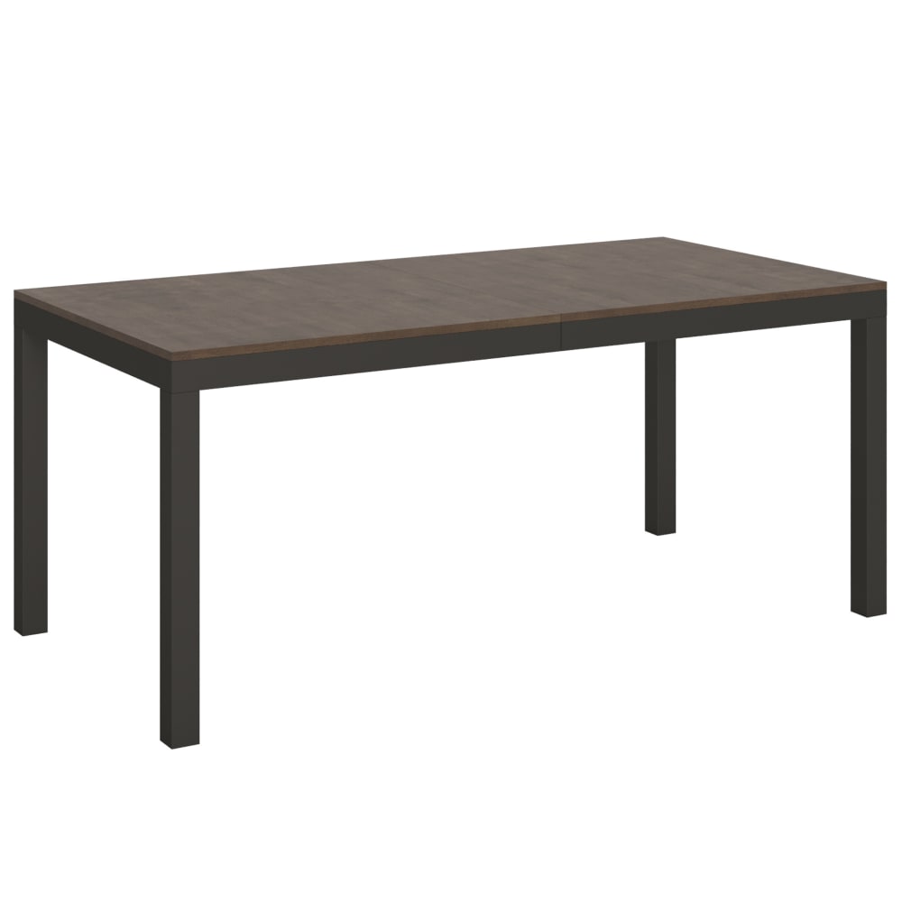 wohnli-moebel-suche-Ausziehtisch-90x180440-cm-in-Holzoptik-Nussbaumbraun-Eisen Wohnli Möbelsuche - Ausziehtisch 90x180/440 cm in Holzoptik Nussbaumbraun