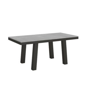wohnli-moebel-suche-Ausziehtisch-90x180440-cm-in-Holzoptik-Zementgrau-Eisen Wohnli Möbelsuche - Ausziehtisch 90x180/440 cm in Holzoptik Zementgrau