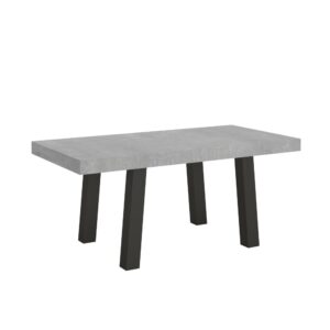 wohnli-moebel-suche-Ausziehtisch-90x200304-cm-in-Holzoptik-Zementgrau-Eisen Wohnli Möbelsuche - Ausziehtisch 90x200/304 cm in Holzoptik Zementgrau