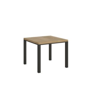 Wohnli Möbelsuche - Ausziehtisch 90x90/180 cm in Holzoptik Eiche Natur