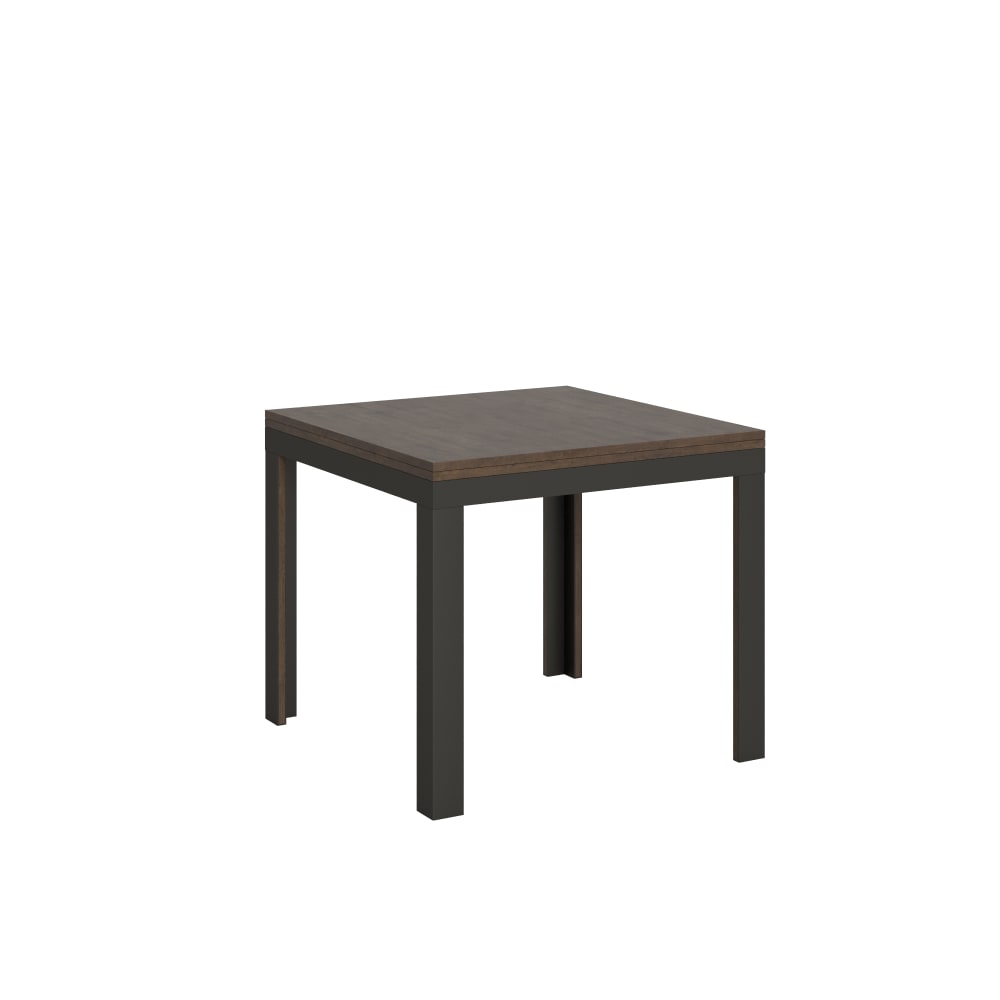 Wohnli Möbelsuche - Ausziehtisch 90x90/180 cm in Holzoptik Nussbaumbraun