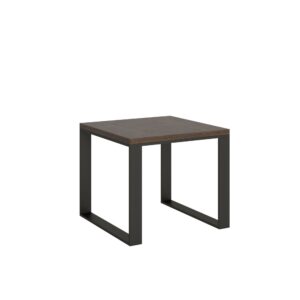 wohnli-moebel-suche-Ausziehtisch-90x90180-cm-in-Holzoptik-Nussbaumbraun-Eisen Wohnli Möbelsuche - Ausziehtisch 90x90/180 cm in Holzoptik Nussbaumbraun