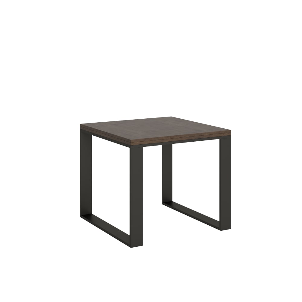 Wohnli Möbelsuche - Ausziehtisch 90x90/180 cm in Holzoptik Nussbaumbraun