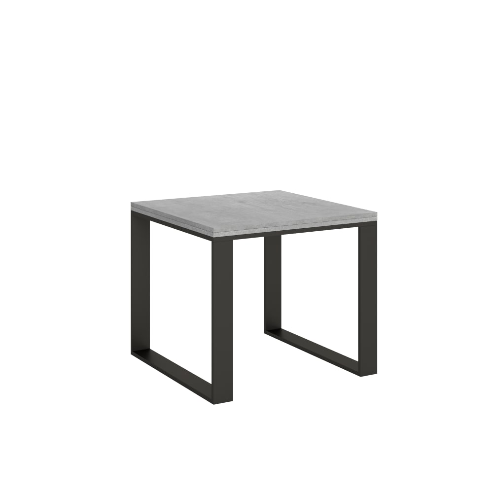 Wohnli Möbelsuche - Ausziehtisch 90x90/180 cm in Holzoptik Zementgrau