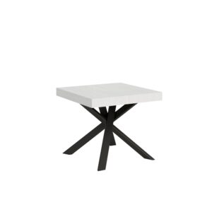 wohnli-moebel-suche-Ausziehtisch-90x90194-cm-in-Holzoptik-Esche-weiss-Eisen Wohnli Möbelsuche - Ausziehtisch 90x90/194 cm in Holzoptik Esche weiß