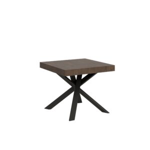 wohnli-moebel-suche-Ausziehtisch-90x90194-cm-in-Holzoptik-Nussbaumbraun-Eisen Wohnli Möbelsuche - Ausziehtisch 90x90/194 cm in Holzoptik Nussbaumbraun