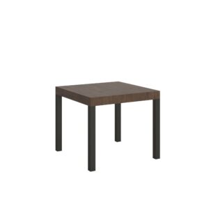 Wohnli Möbelsuche - Ausziehtisch 90x90/246 cm in Holzoptik Nussbaumbraun