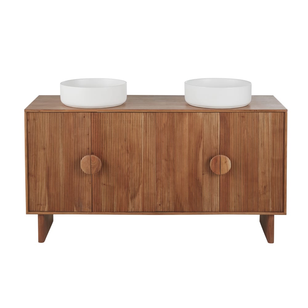 Wohnli Möbelsuche - Badezimmermöbel mit Doppelwaschbecken 4 Türen