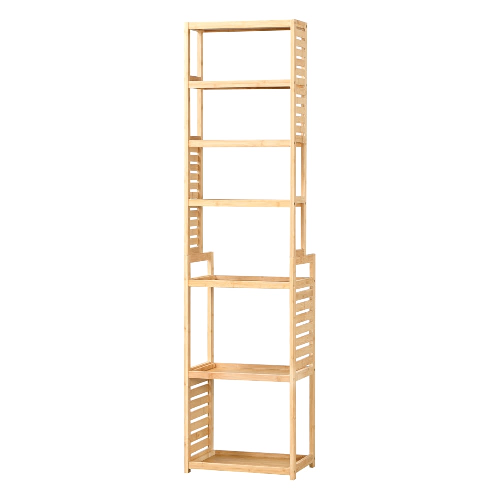 wohnli-moebel-suche-Badezimmerregal-aus-Bambus-165-x-42-x-28-cm-in-Naturfarbe Wohnli Möbelsuche - Badezimmerregal aus Bambus 165 x 42 x 28 cm