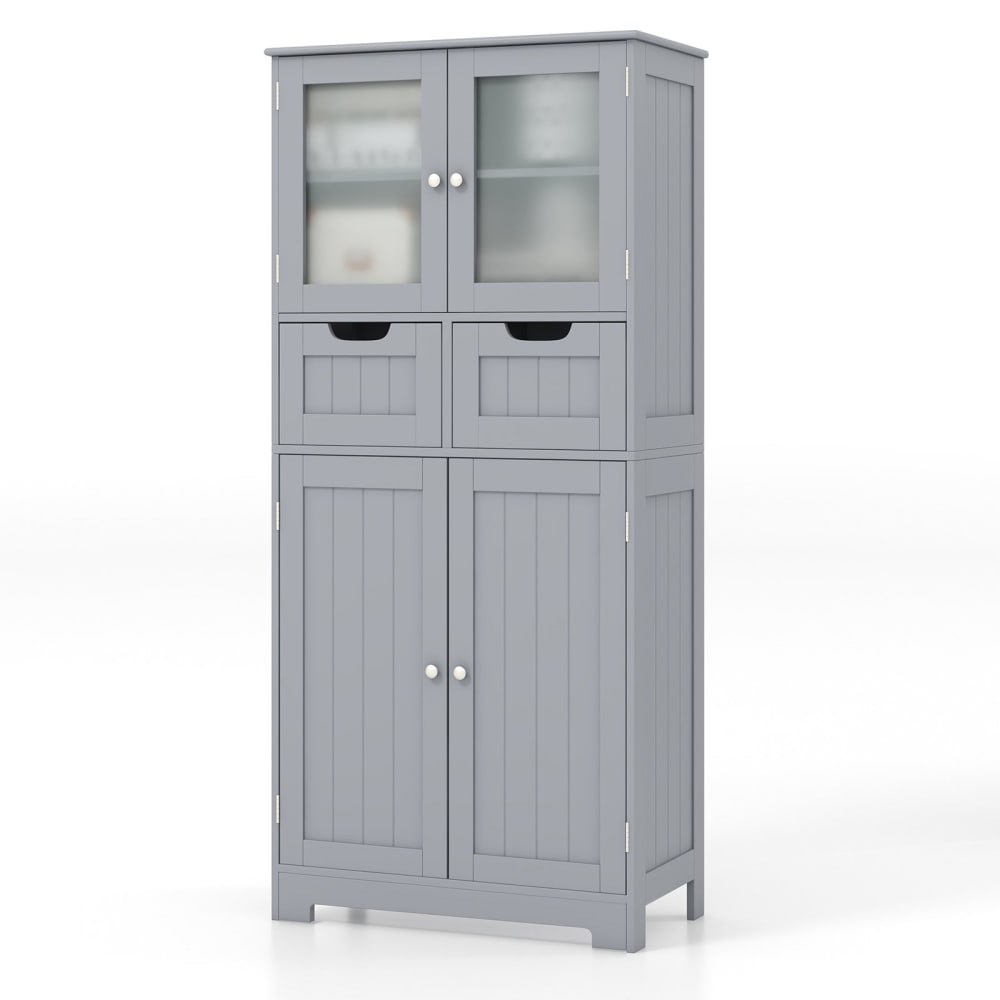 wohnli-moebel-suche-Badezimmerschrank-aus-Holz-60x30x128cm-Grau Wohnli Möbelsuche - Badezimmerschrank aus Holz 60x30x128cm