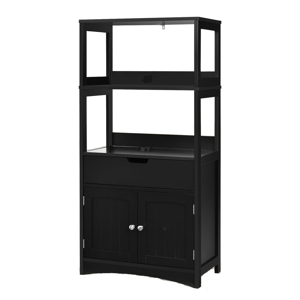 wohnli-moebel-suche-Badezimmerschrank-aus-Holz-60x325x122cm-Schwarz Wohnli Möbelsuche - Badezimmerschrank aus Holz 60x32