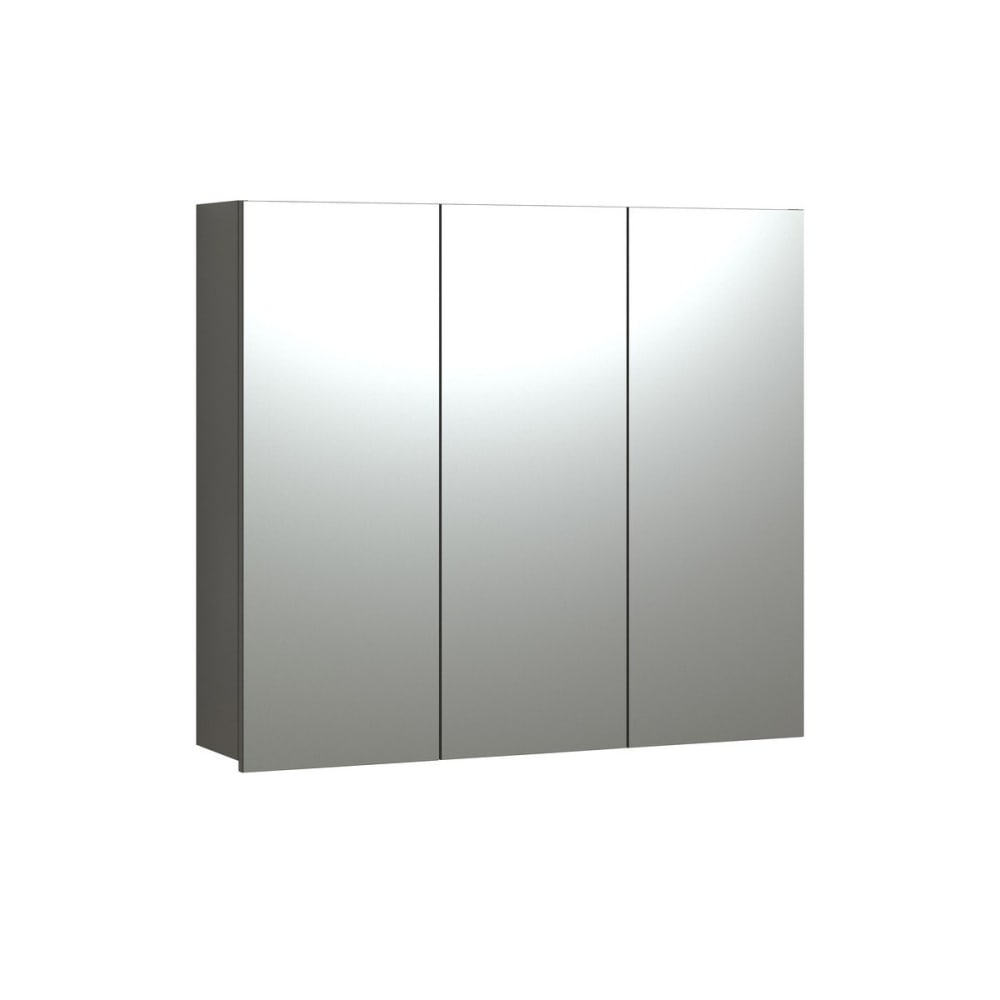 wohnli-moebel-suche-Badezimmerschrank-mit-Spiegel-und-3-Tueren-L90-cm-Anthrazitgrau Wohnli Möbelsuche - Badezimmerschrank mit Spiegel und 3 Türen L90 cm - Anthrazitgrau