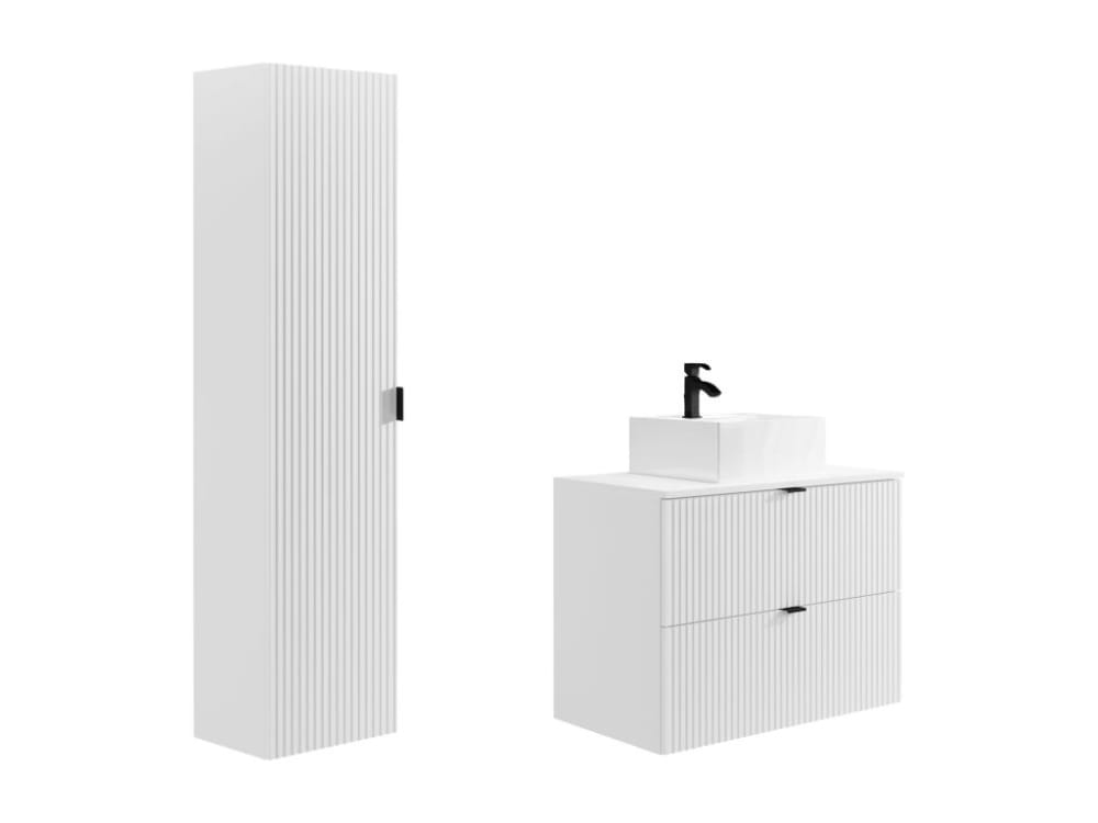 Wohnli Möbelsuche - Badmöbel-Set in Holzoptik