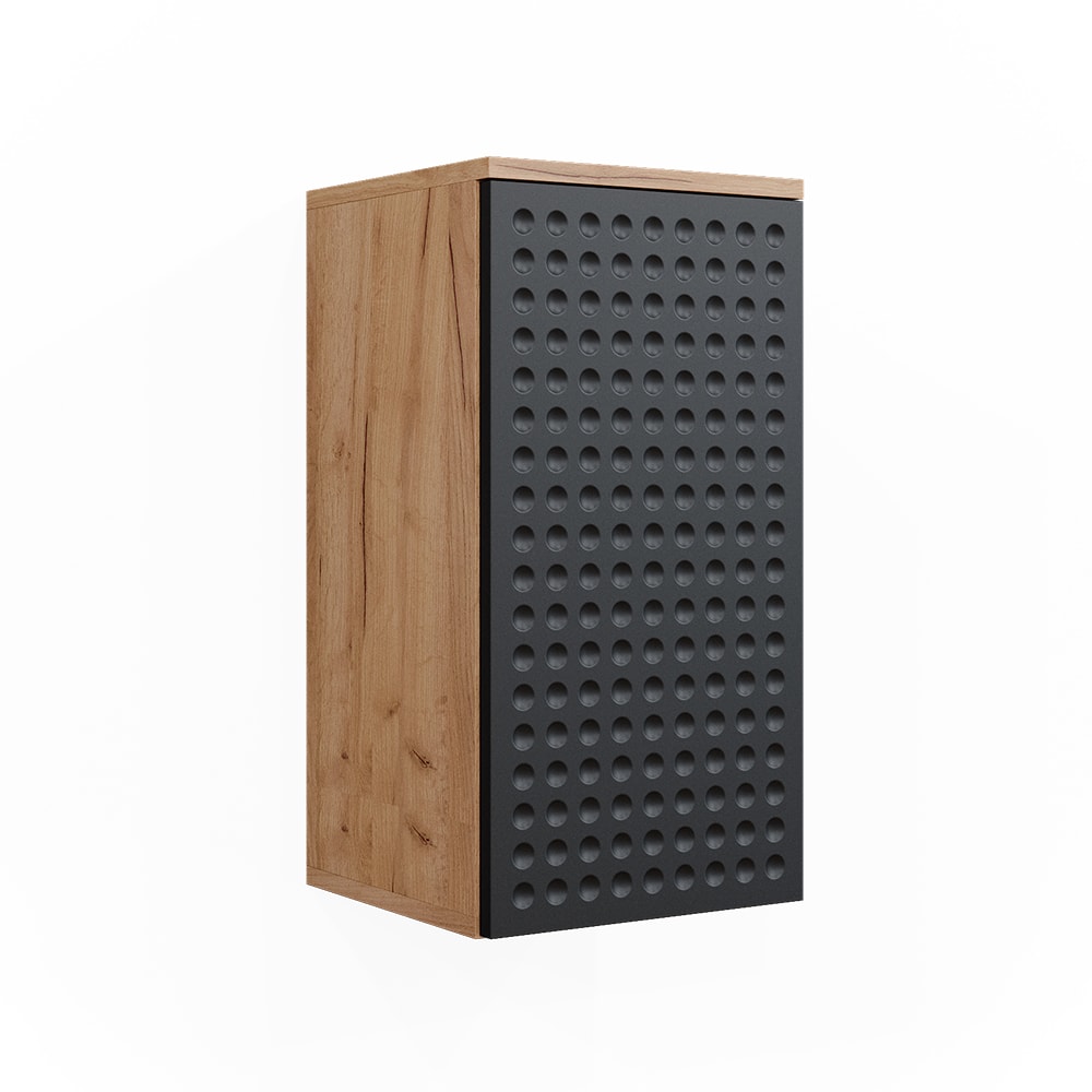 wohnli-moebel-suche-Badschrank-2-Faecher-Badezimmer-Anthrazit-gepunktet-30-x-59cm Wohnli Möbelsuche - Badschrank 2 Fächer