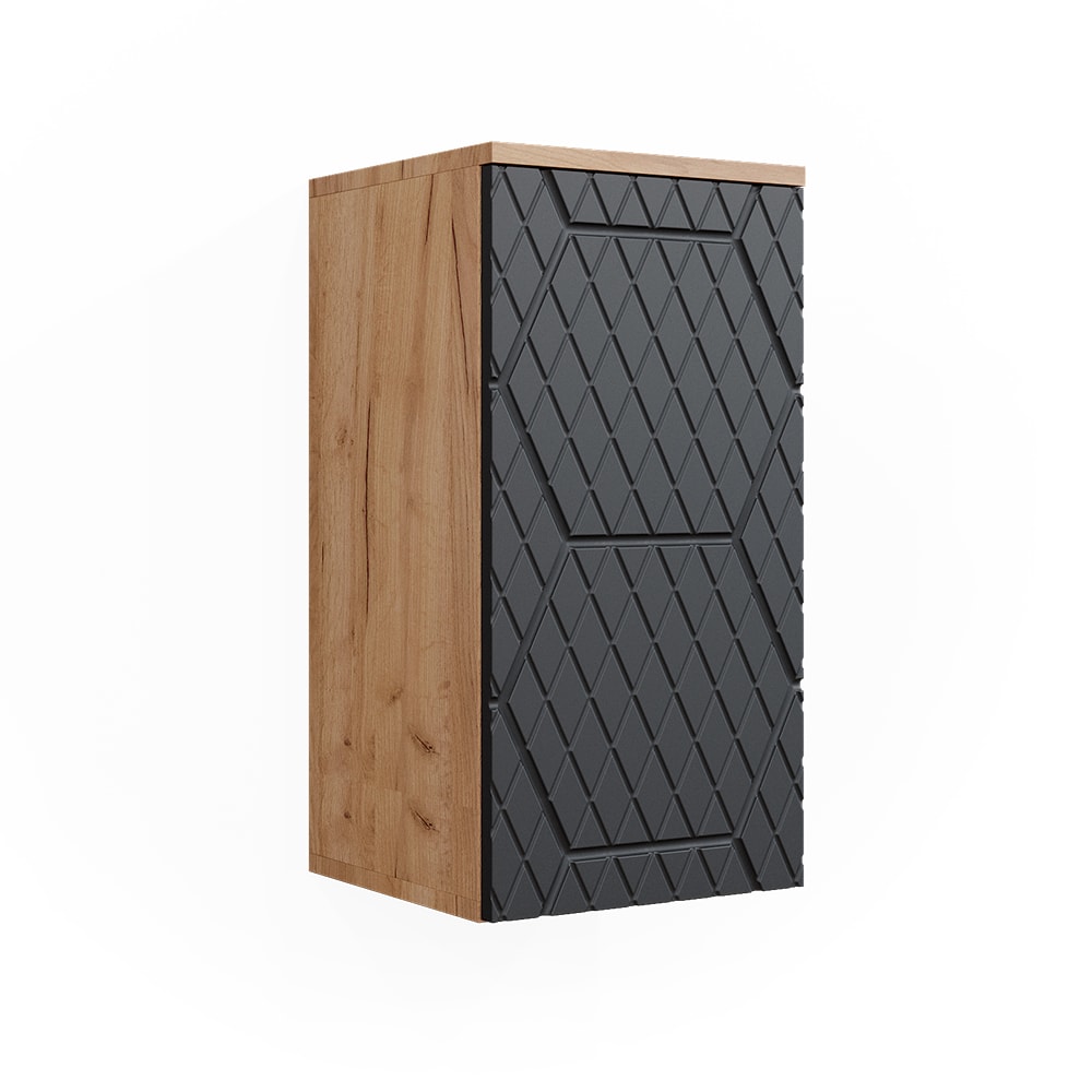 wohnli-moebel-suche-Badschrank-2-Faecher-Badezimmer-Anthrazit-gestreift-30-x-59cm Wohnli Möbelsuche - Badschrank 2 Fächer