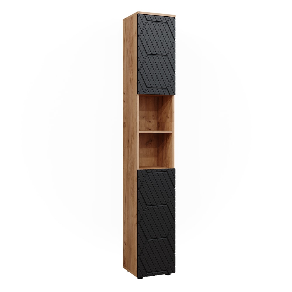 wohnli-moebel-suche-Badschrank-Anthrazit-gestreift-30-x-192cm Wohnli Möbelsuche - Badschrank