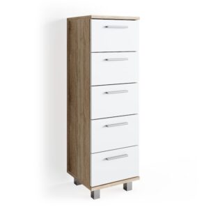 wohnli-moebel-suche-Badschrank-Sonoma-30-x-95cm Wohnli Möbelsuche - Badschrank