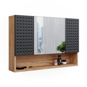 wohnli-moebel-suche-Badspiegelschrank-Anthrazit-gepunktet-80.1-x-55cm Wohnli Möbelsuche - Badspiegelschrank