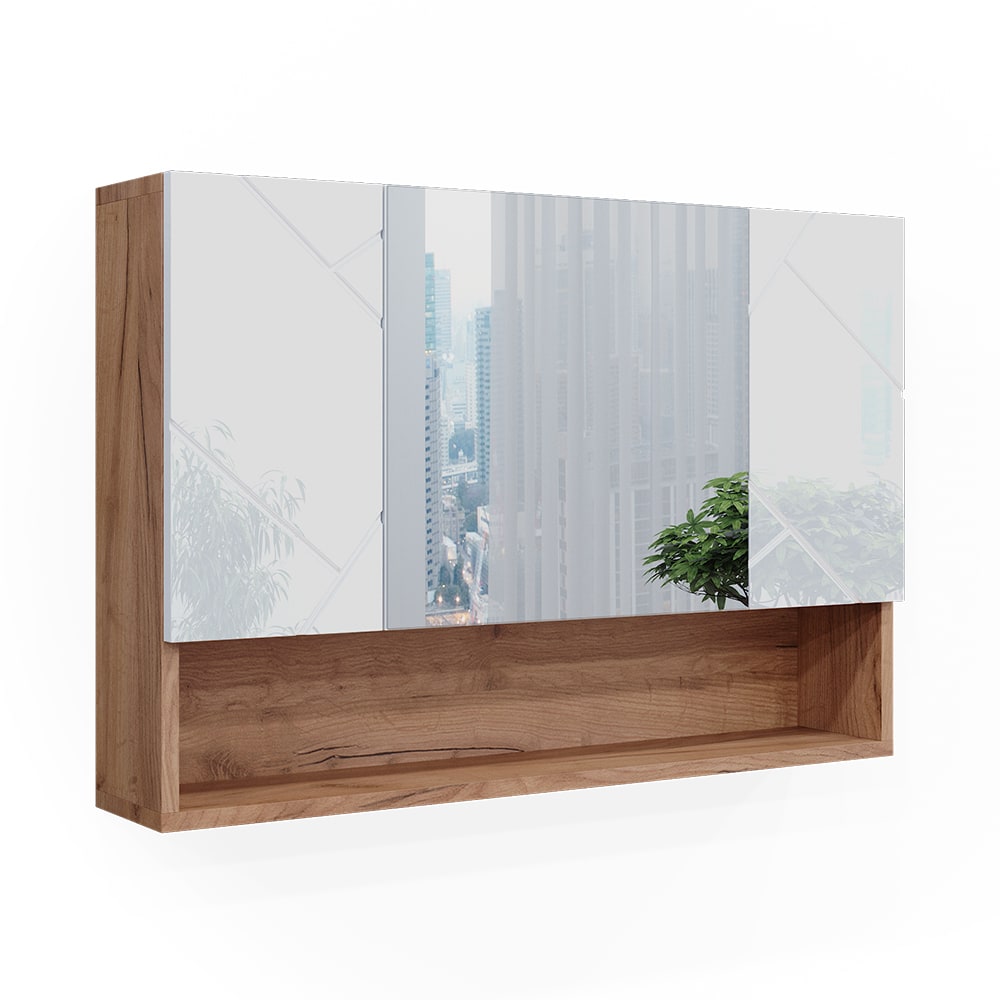 wohnli-moebel-suche-Badspiegelschrank-Eiche-80.1-x-55cm Wohnli Möbelsuche - Badspiegelschrank