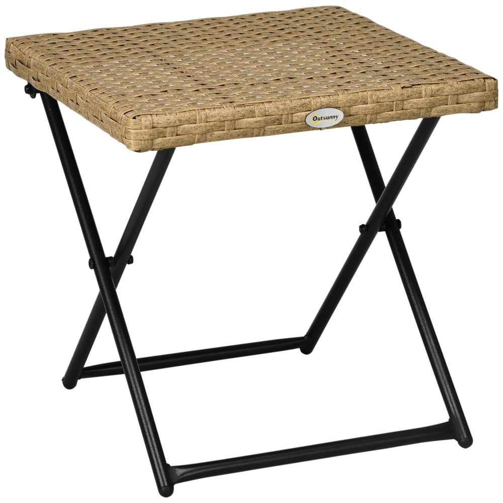 wohnli-moebel-suche-Balkontisch-Stahl-PE-Rattan-Naturholz Wohnli Möbelsuche - Balkontisch Stahl