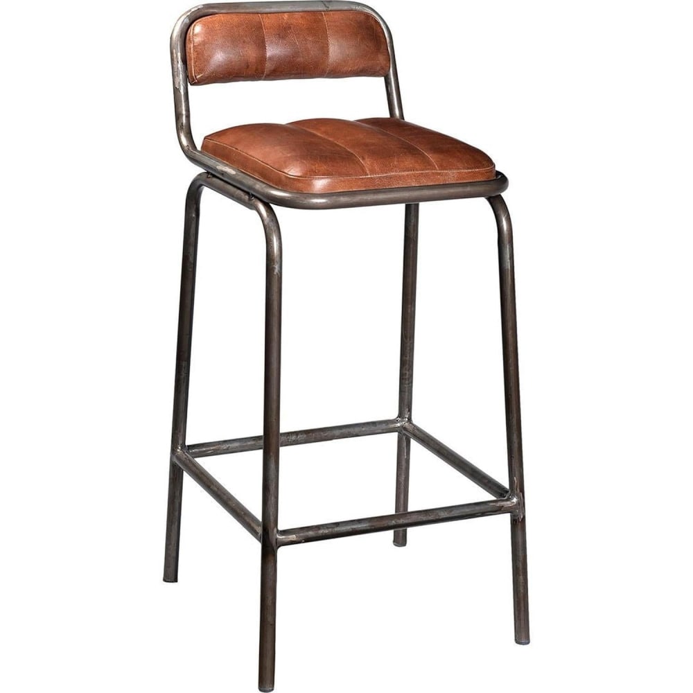 wohnli-moebel-suche-Barhocker-Brooklyn-mit-Ledersitz-Braun Wohnli Möbelsuche - Barhocker Brooklyn mit Ledersitz