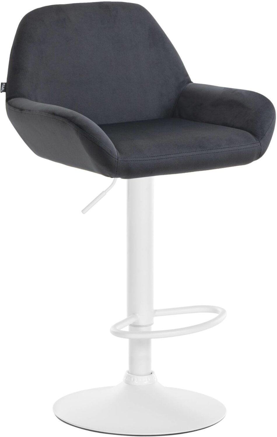 Wohnli Möbelsuche - Barhocker Samt höhenverstellbar drehbar Samt schwarz