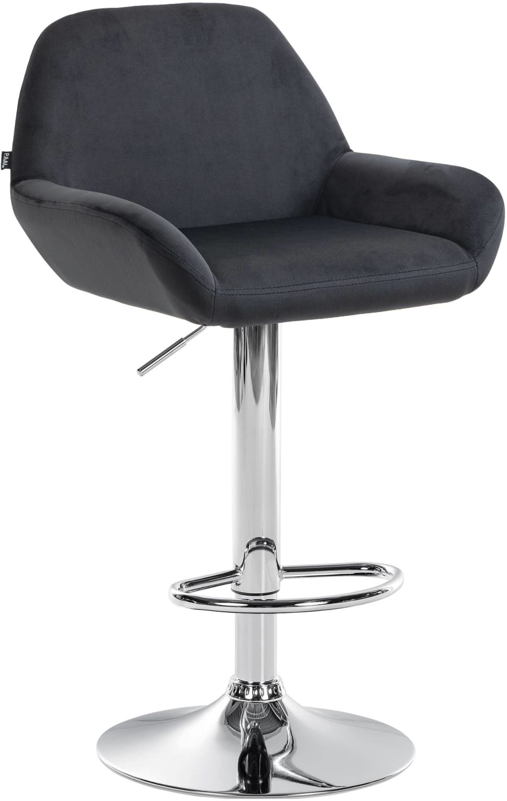 Wohnli Möbelsuche - Barhocker Samt höhenverstellbar drehbar Samt schwarz